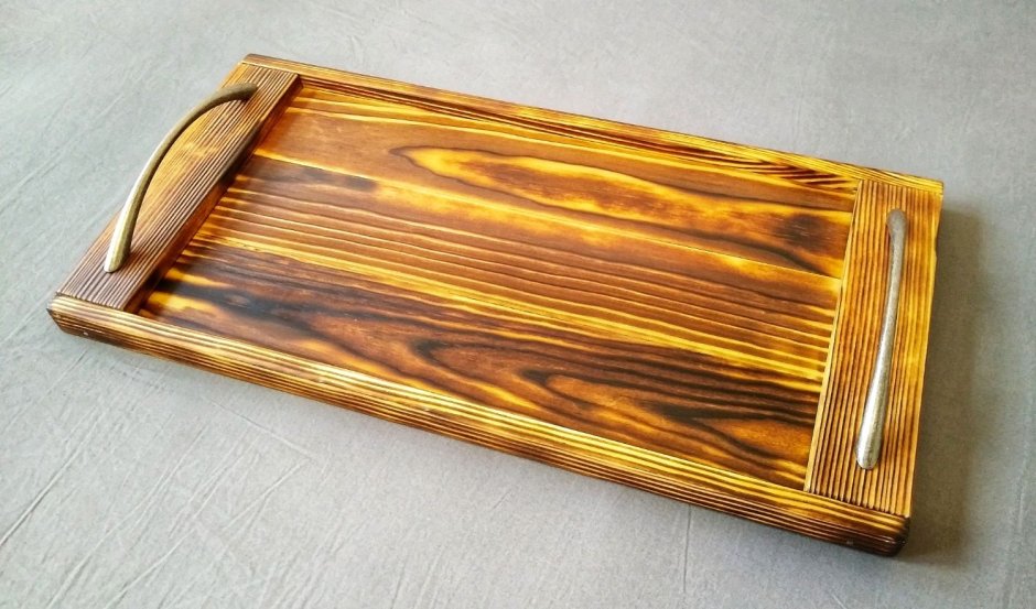 Оригинальные подносы из дерева