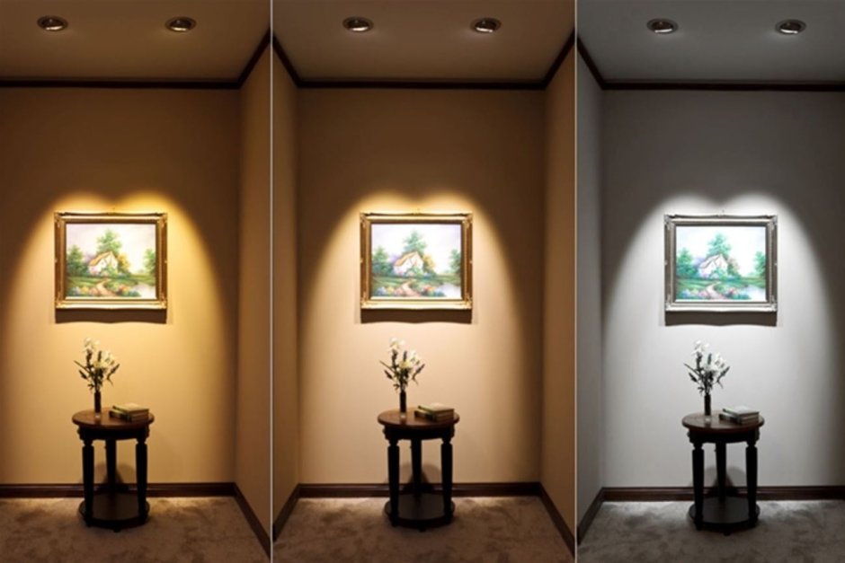 Теплый свет в интерьере