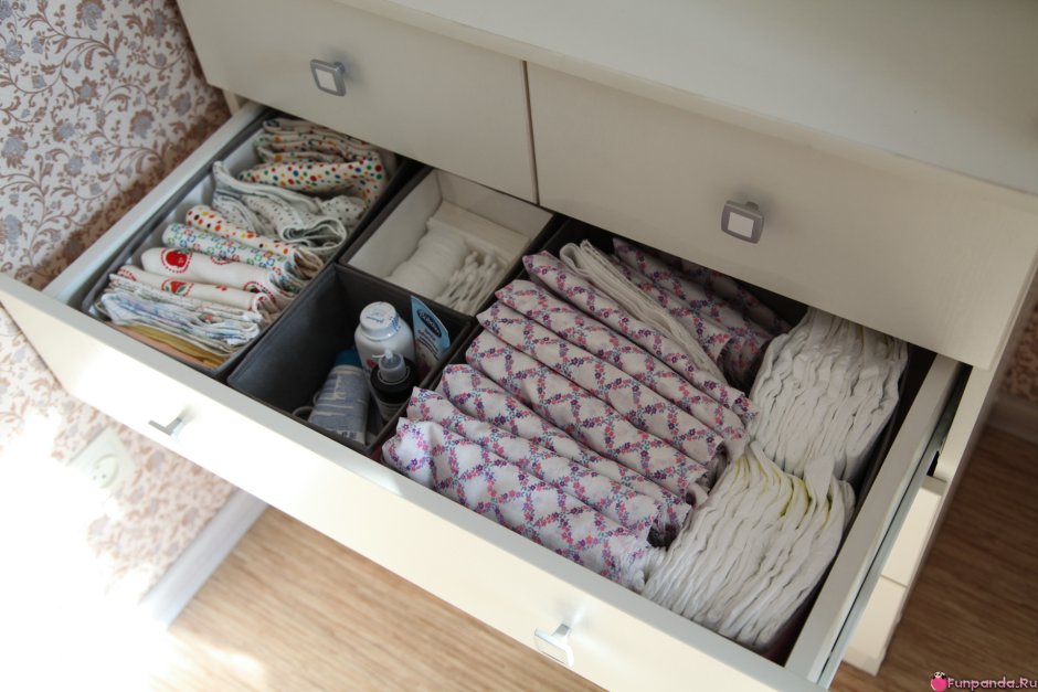 Организация комода для новорожденного