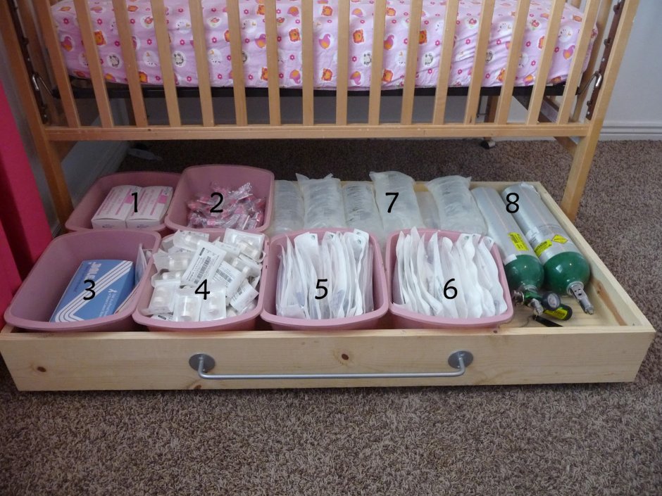 Организация детского комода для новорожденных