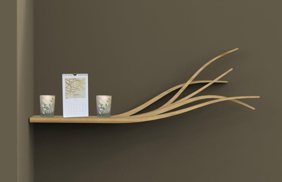Полка на стену ветка