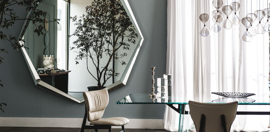 Панно из зеркальной плитки