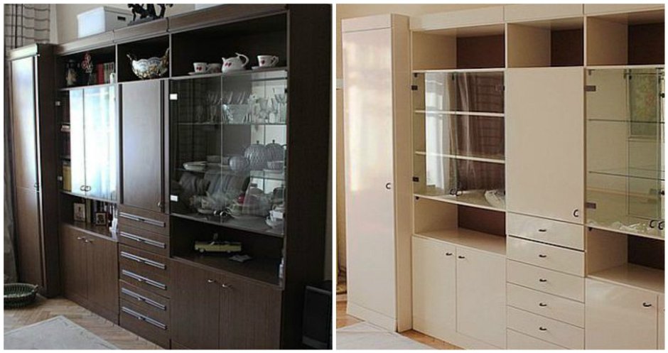 Декор задней стенки серванта