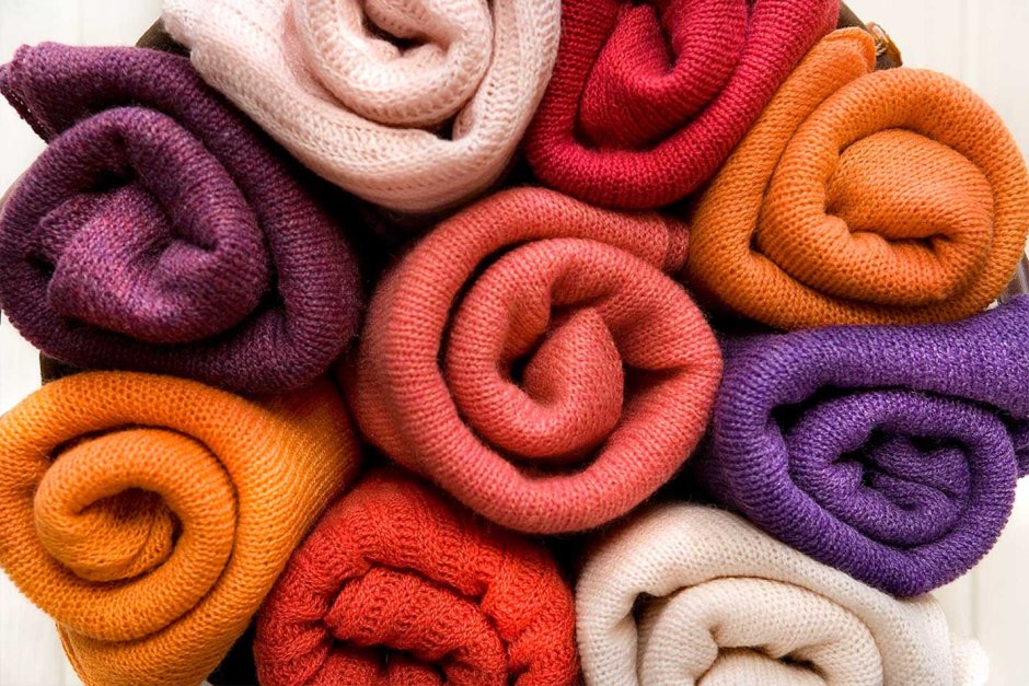 Салфетки из лоскутков ткани