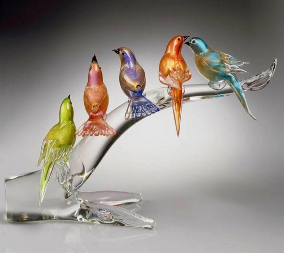 Стеклянные фигурки