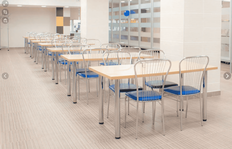 Столы и стулья для столовой общепита