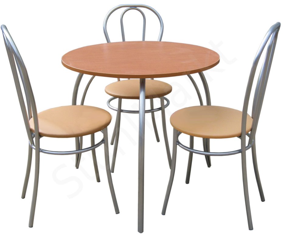 Комплект обеденный 4-х местный с табуретами 1200х600х700 636