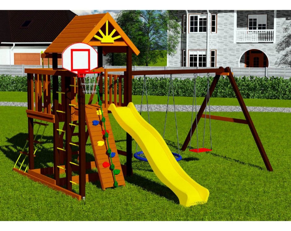 Детская площадка Сибирика с рукоходом