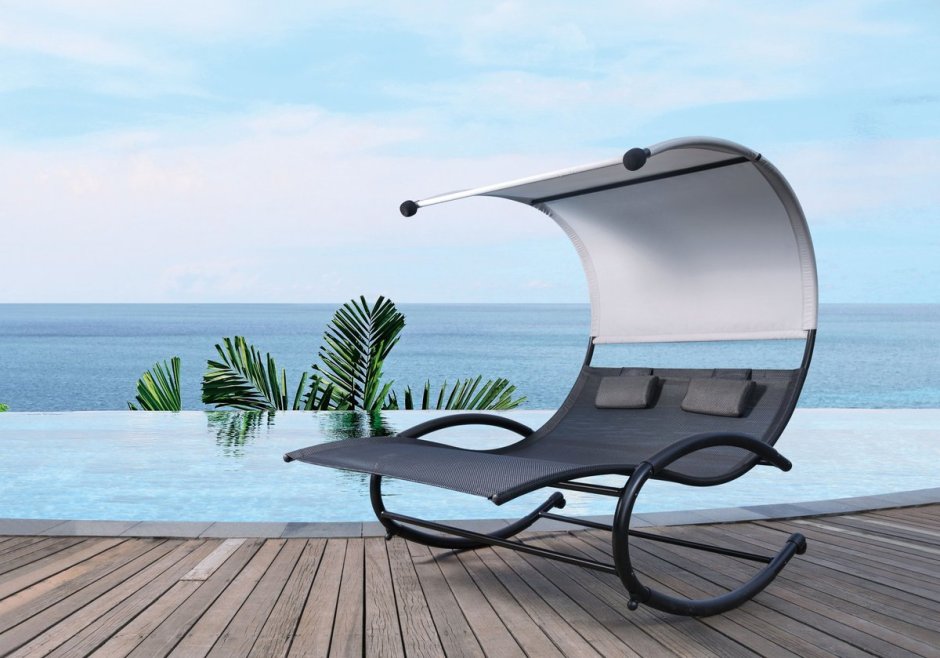Шезлонг качалка двойной
