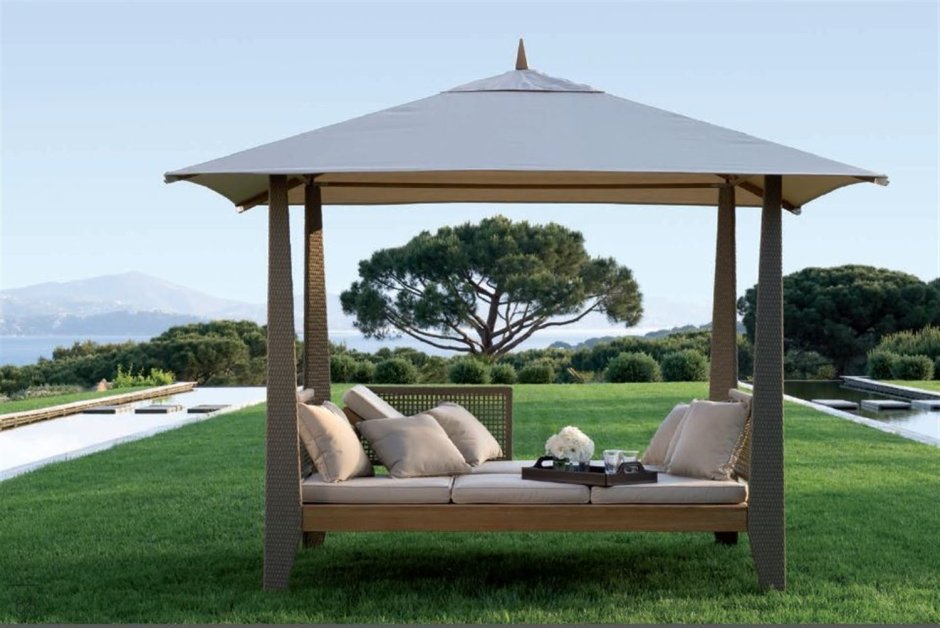 Шезлонг Gazebo из ротанга