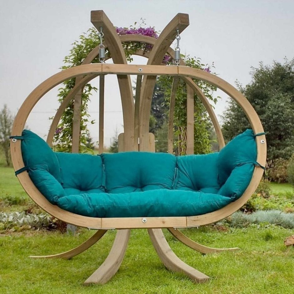 Красивые качели для сада