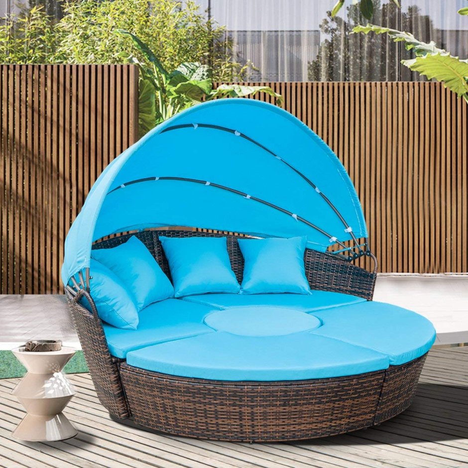 Круглый шезлонг