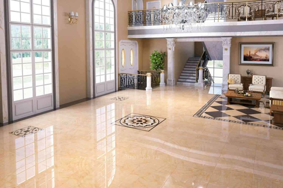 Лестничный марш в коттедже