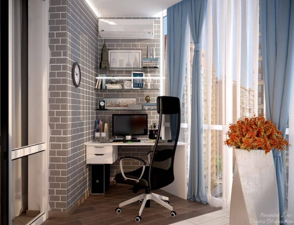 Интерьер рабочей комнаты