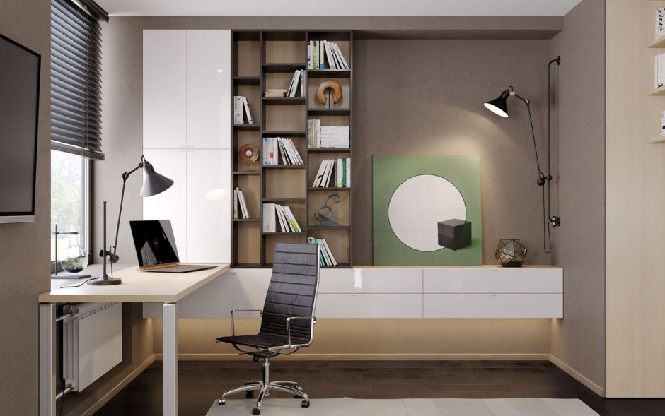 Мини кабинет на балконе