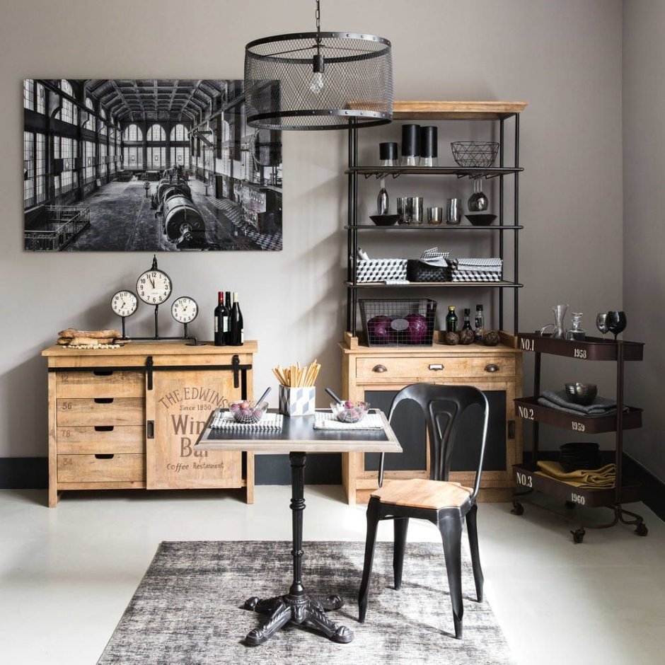 Загородный дом в стиле Индастриал