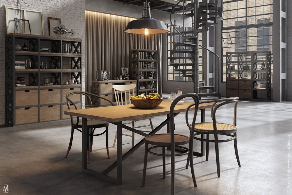 Мебель Индастриал рустик