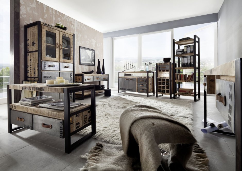 Комод в стиле лофт (rеg1d1s/90)