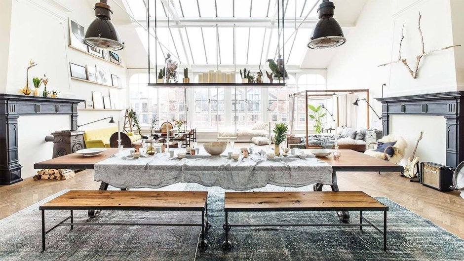 Стиль обшарпе в интерьере