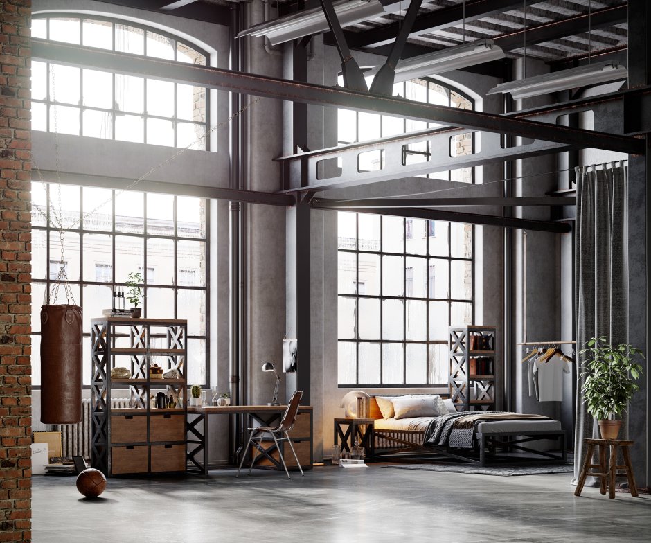 Интерьерные вещи в стиле лофт