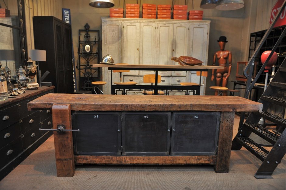 Кожаный диван Честерфилд в интерьере