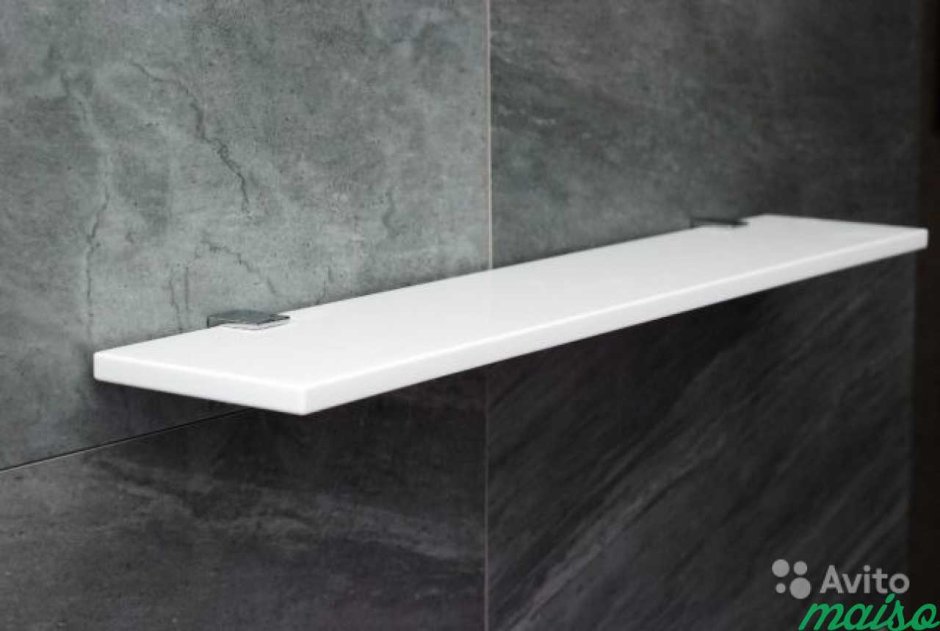 Полка из акрилового камня в ванную