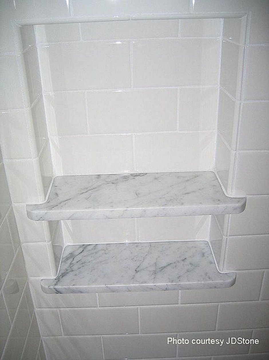 Полка из мрамора в ванную