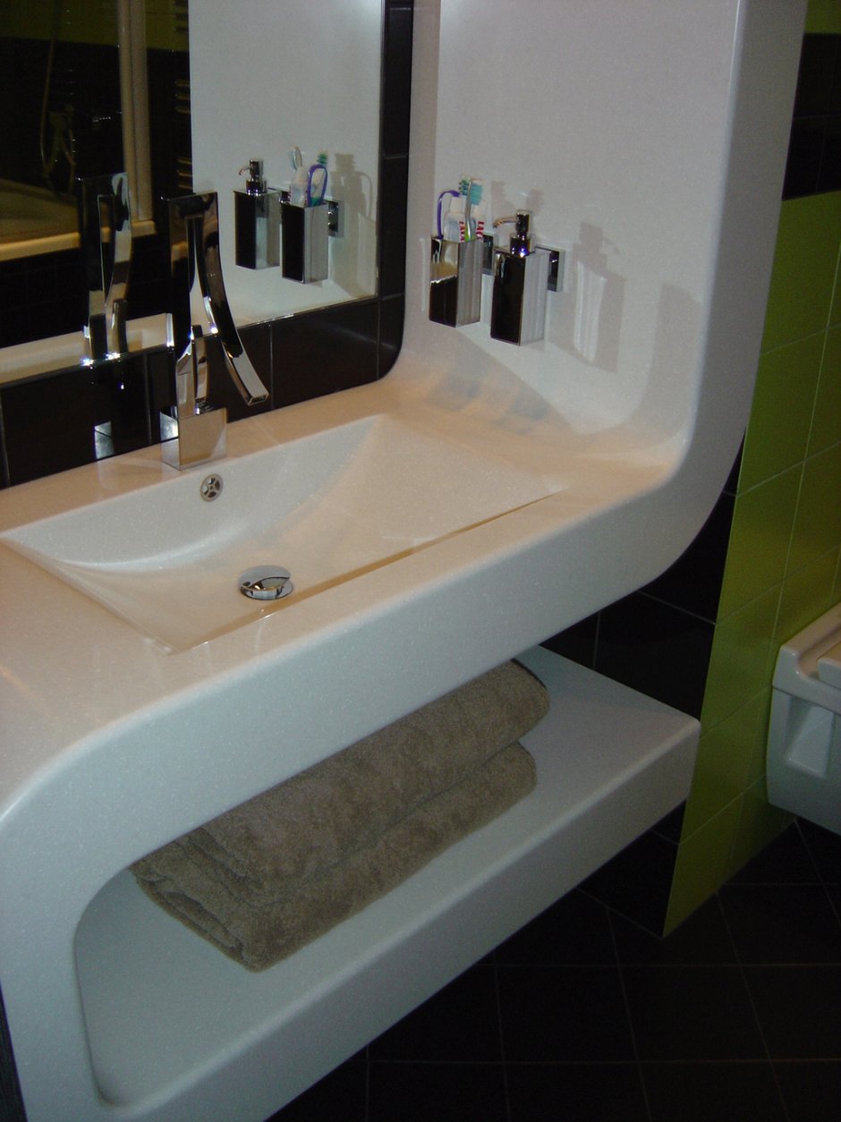 Подставка под раковину в ванную из гипсокартона