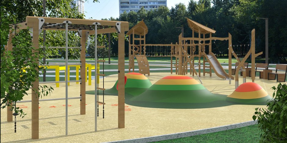 Игровая площадка детсада