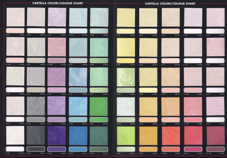 Декоративная штукатурка палитра