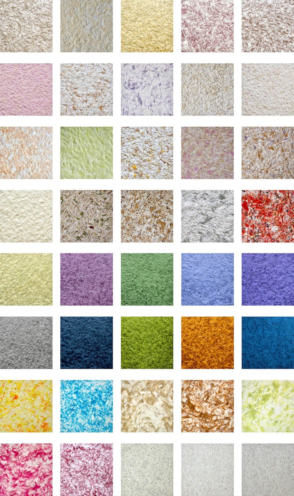 Жидкие обои расцветки