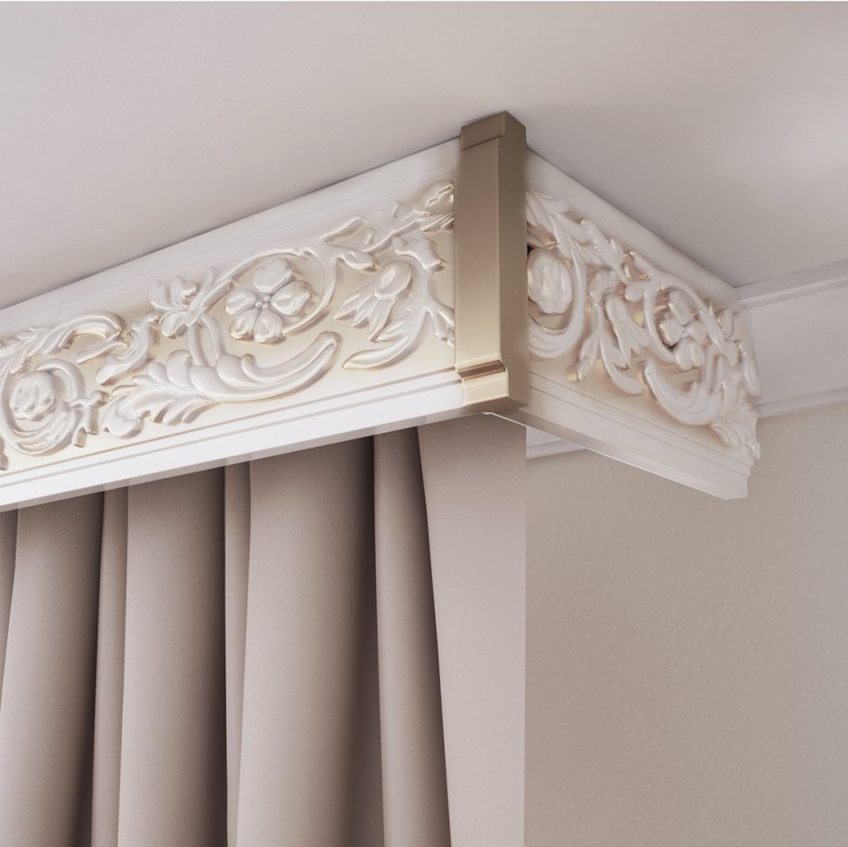 Подсветка штор натяжной потолок