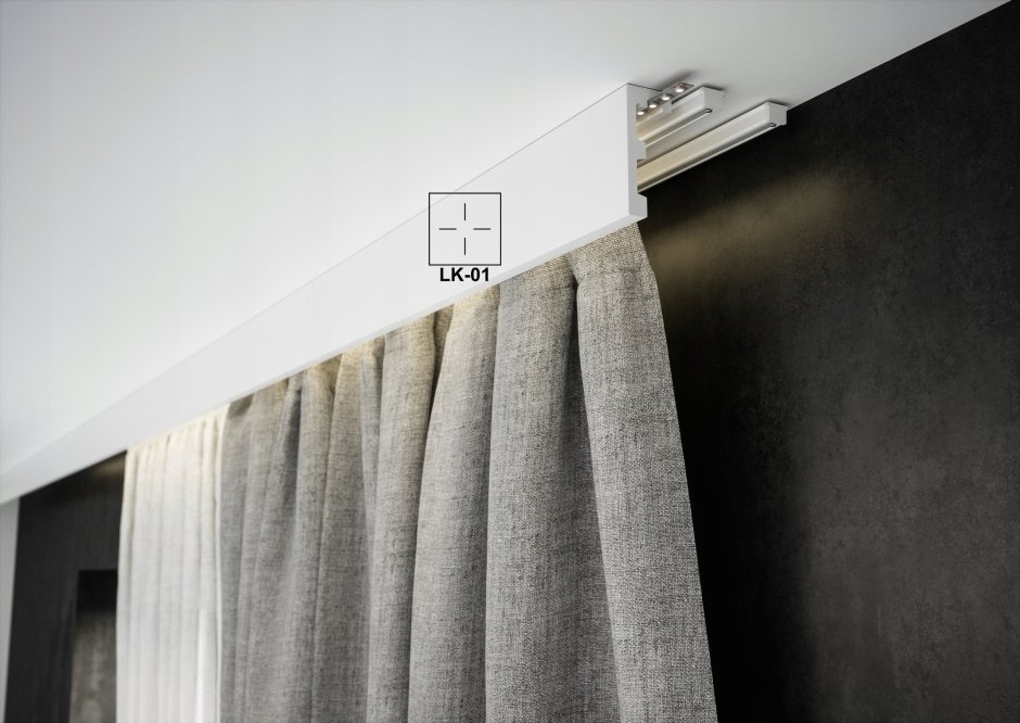 Карниз шина потолочная двухрядная Legrand