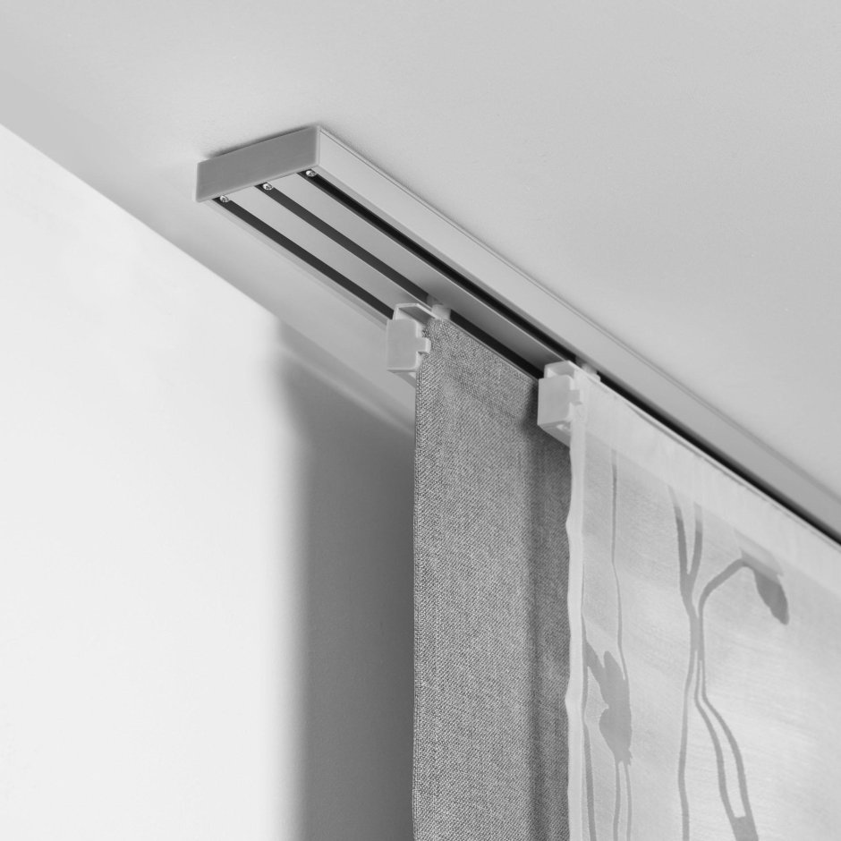 Скрытые карнизы для штор потолочные