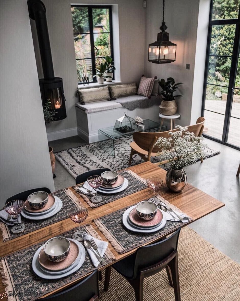 Кухня в стиле Сканди бохо