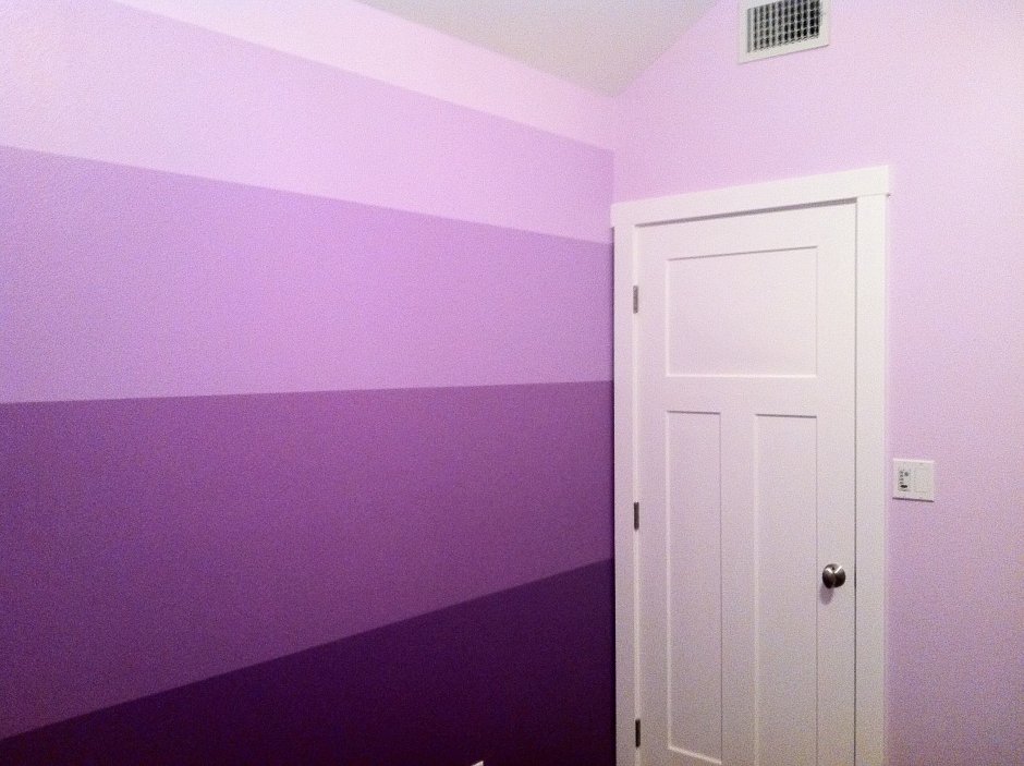 Сиреневая краска для стен