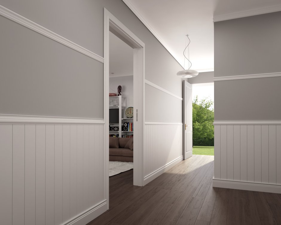 Геометрический узор на стене