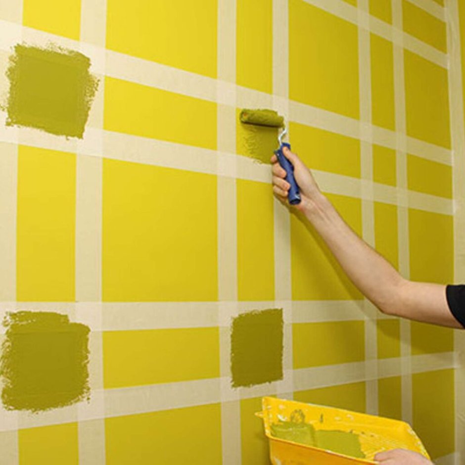 Обои под покраску салатовый