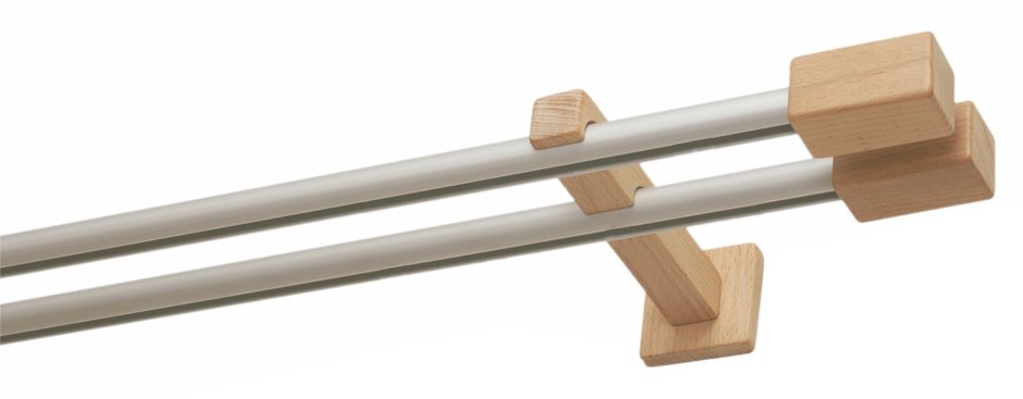 Карниз Квадро двухрядный