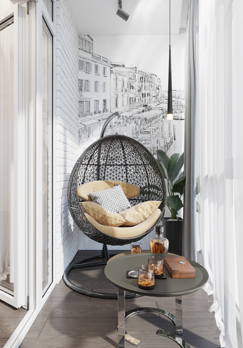 Панорамное остекление лоджии