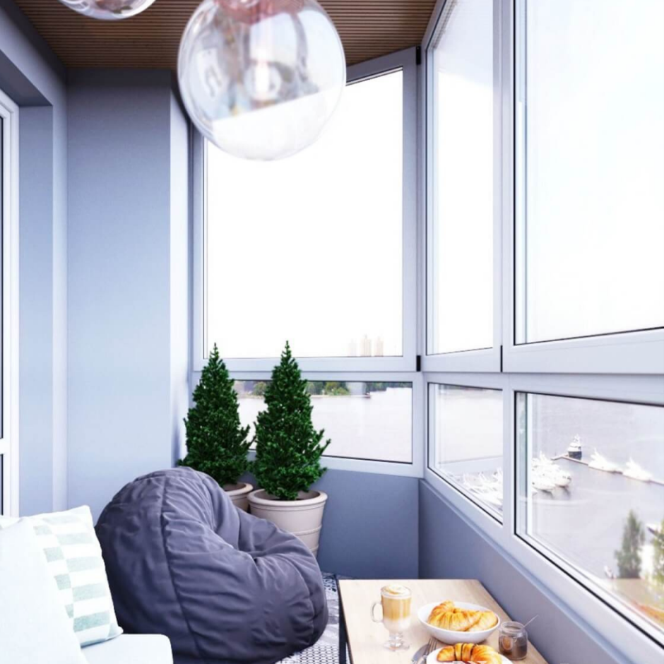 Гамак на балконе в квартире