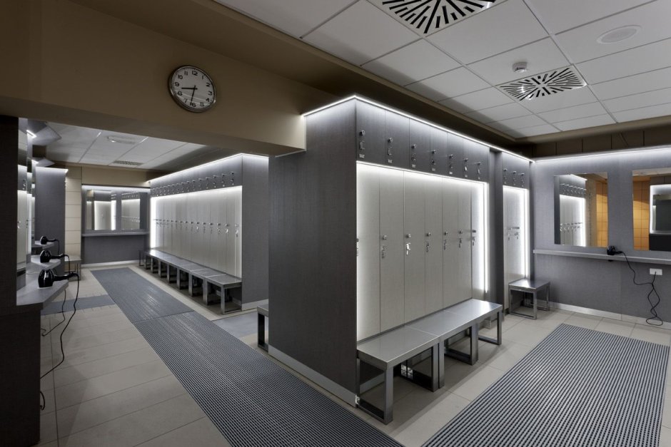 Раздевалка в спортзале