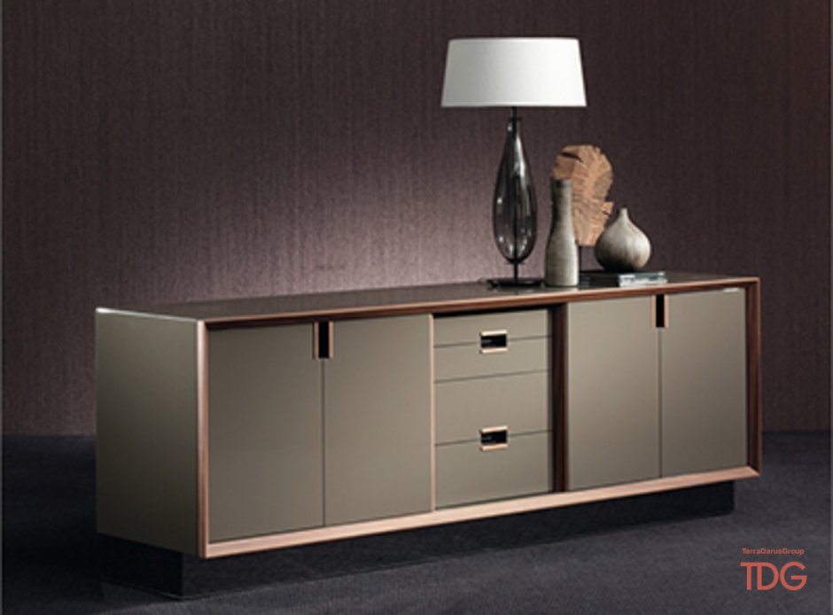 Комод Глосс белый / белый глянец