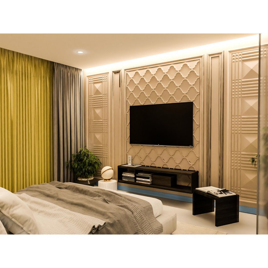 Гипсовые панели в интерьере