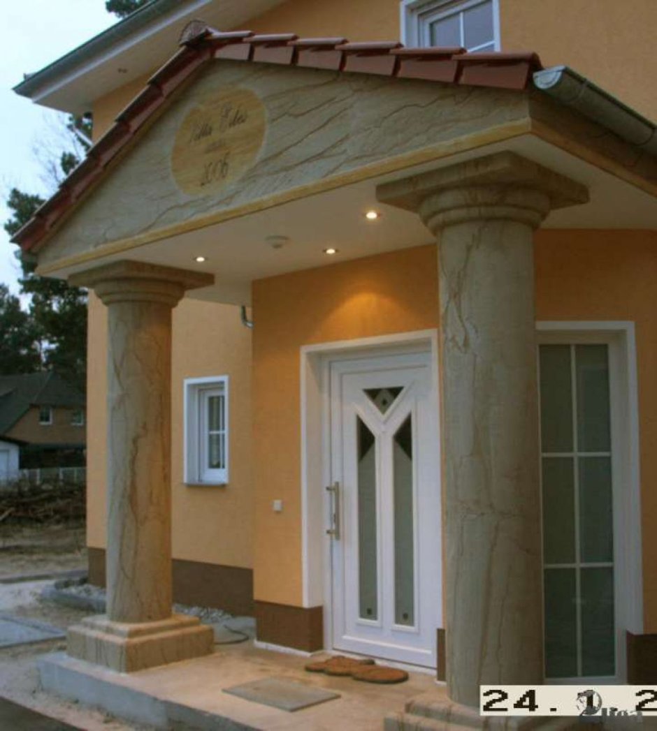 Отделка фасада гибким камнем