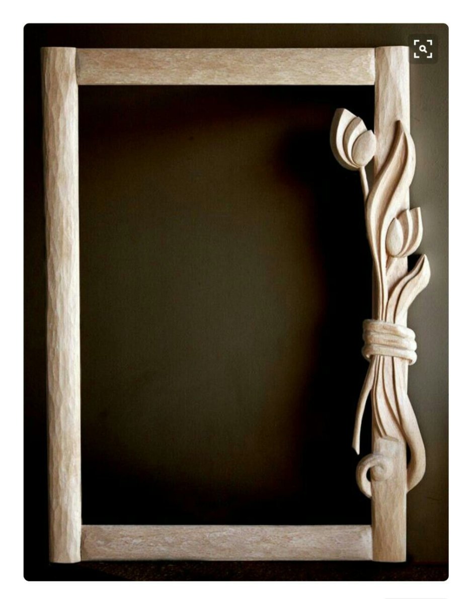 Обрамление для зеркала из дерева