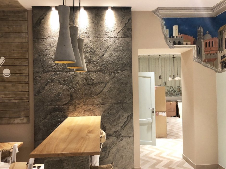 Гибкий камень для ванной комнаты