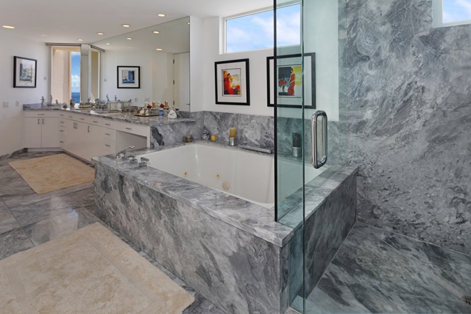 Гибкий мрамор ванная