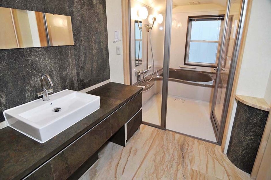 Каменный шпон Slate Lite в интерьере