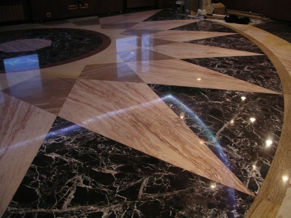 Пол из гибкого камня